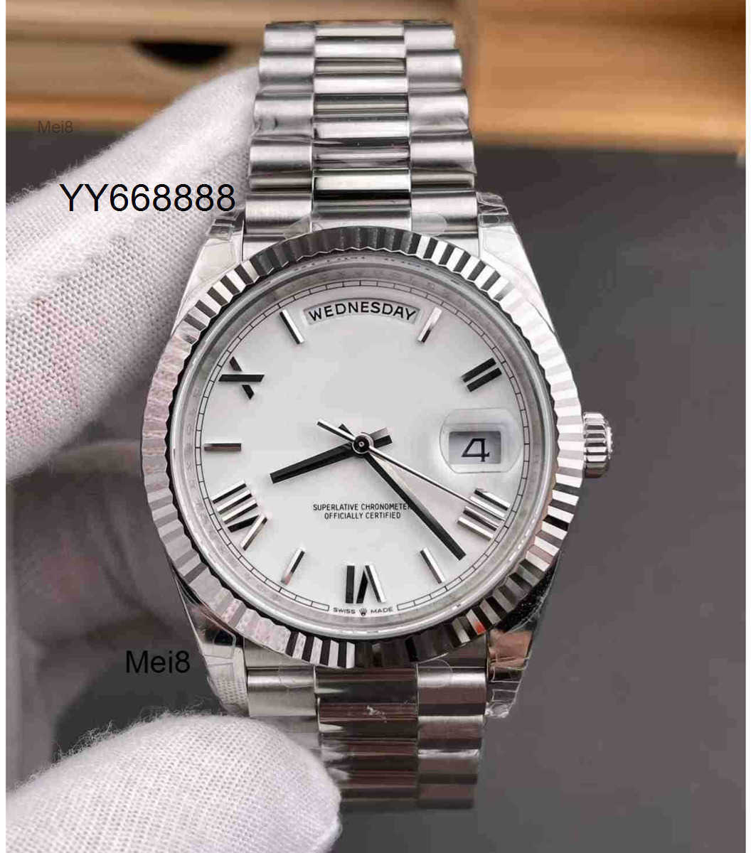 Mens watches high quality VS White Rome DD 3255 movement Rle Automatic Mechanical Watch diameter 40mm men sapphire crystal material 316 stainless st