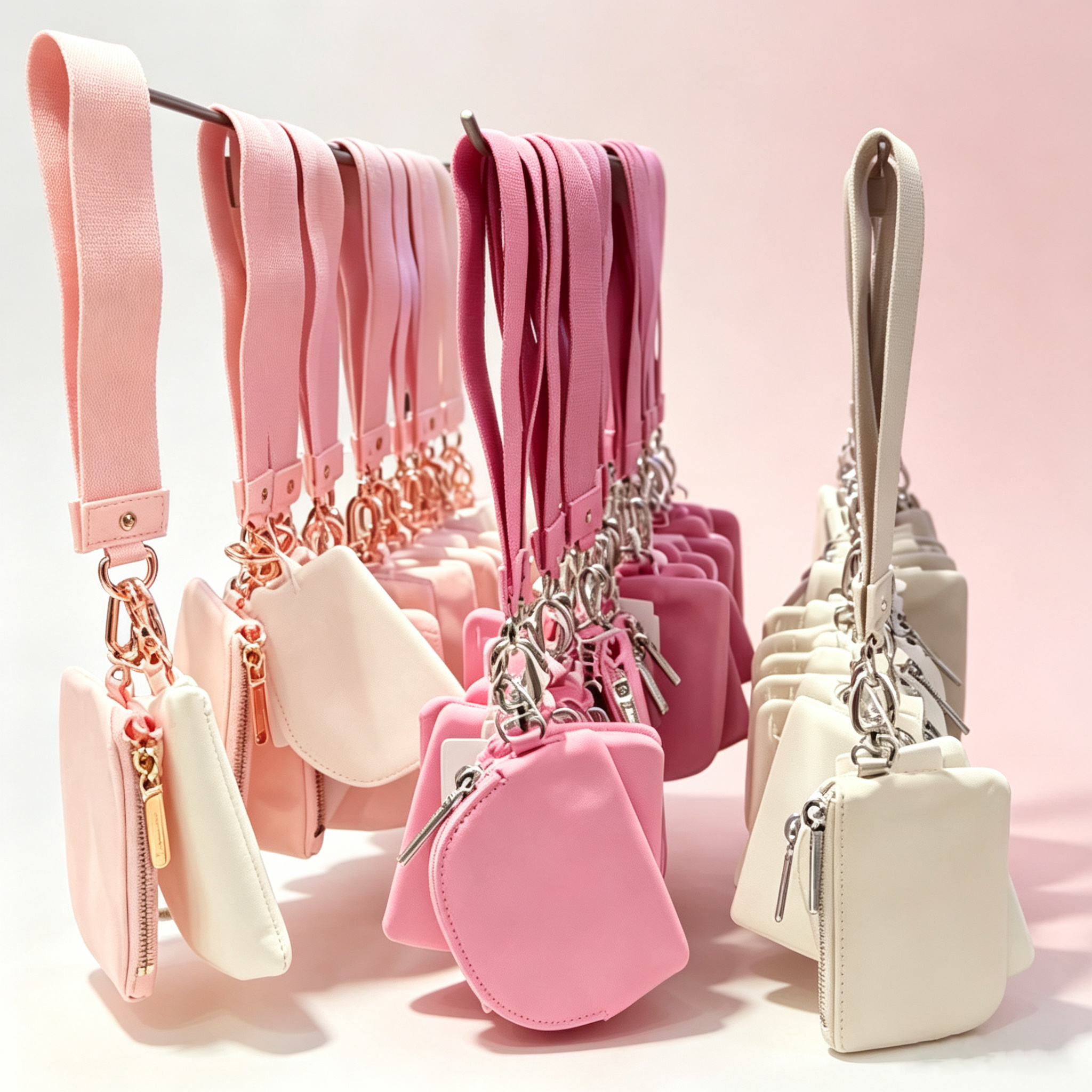 Designer Yoga wristlet Clutch Gym Bag keychain Wallet For women Dual Pouch Mini Zip Around Wristlet Portable Keychain Wallet Coin Purse Pocket Belt