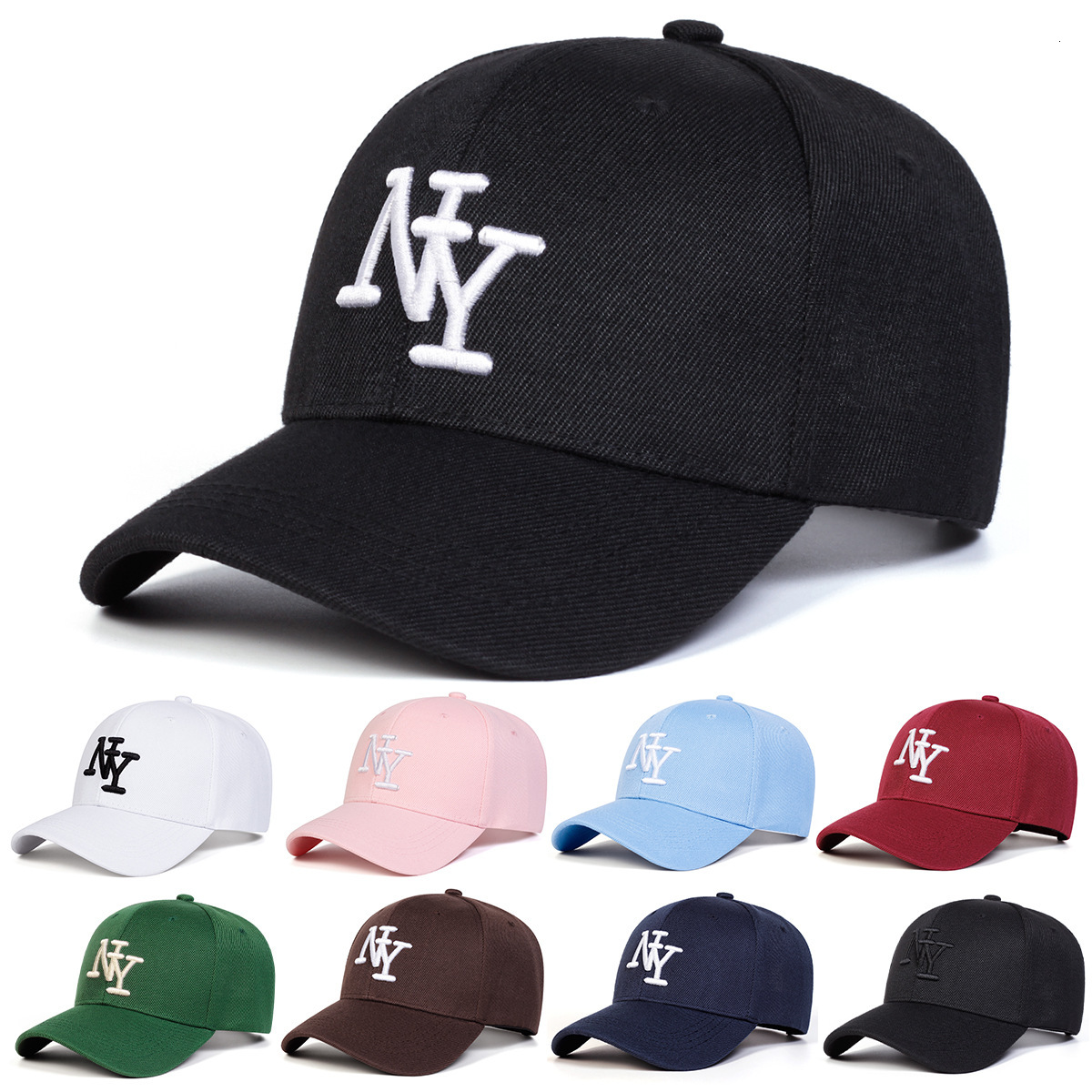 Luxury Cap Brand Designer Hat New Baseball Cap With 3D NY Lettering, Unisex Reverse-Wear Street Dance Hat, Large Head Circumference Hat