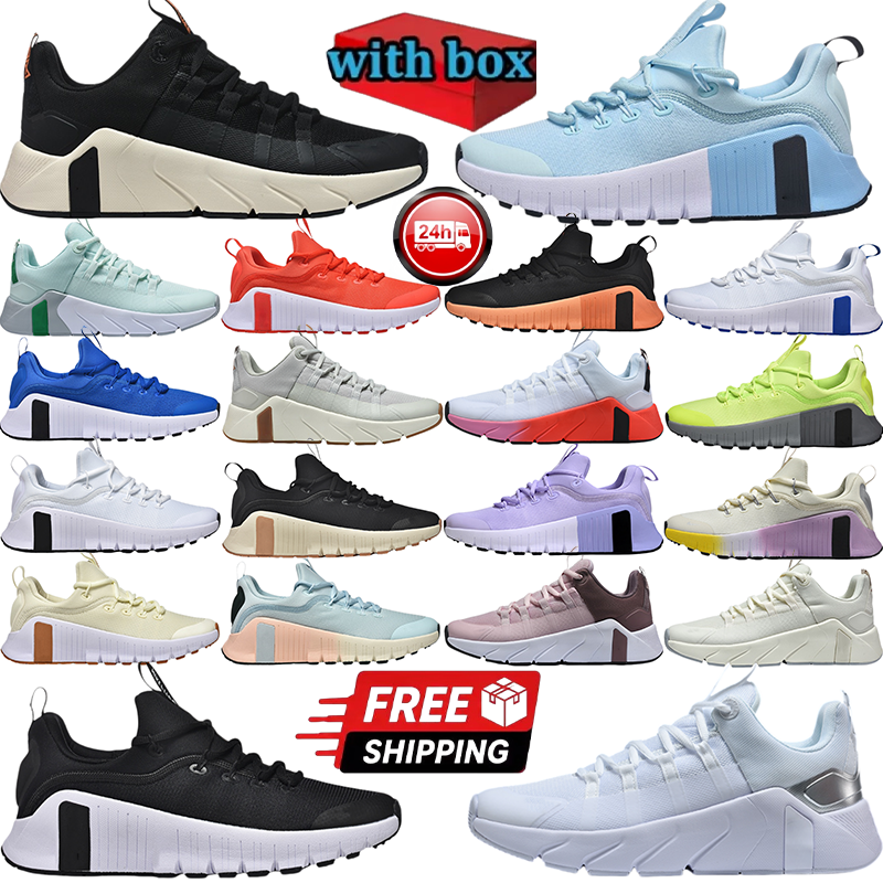With Box Designer Running shoes Metcon 6 7 Mens Womens Outdoor Sports shoe Triple white black orange form pink grey blue mens trainers sneaker Eur 3