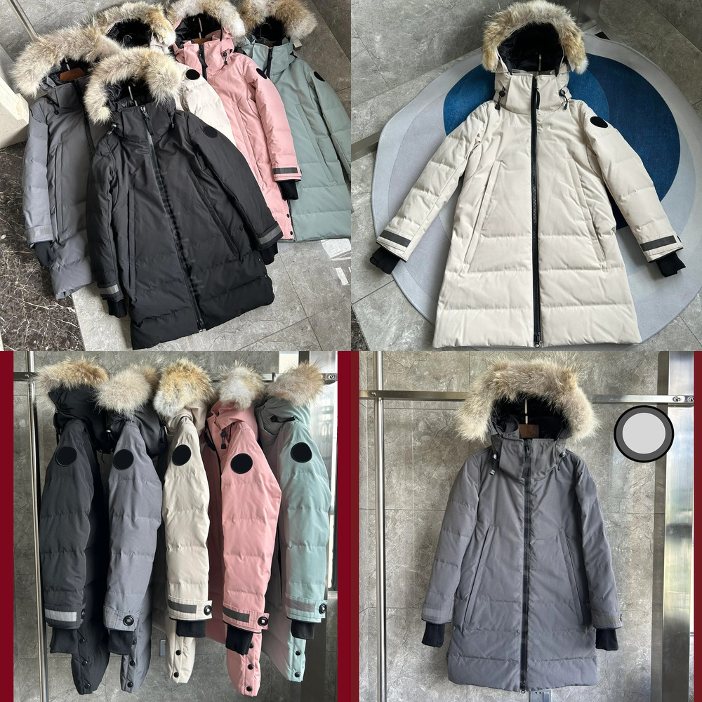Designer Womens Down jacket woment Fashion Brand Kenton Parka jackets womens Long Coat Large Pocket Fur Collar Thermal Top Female autumn winter Larg