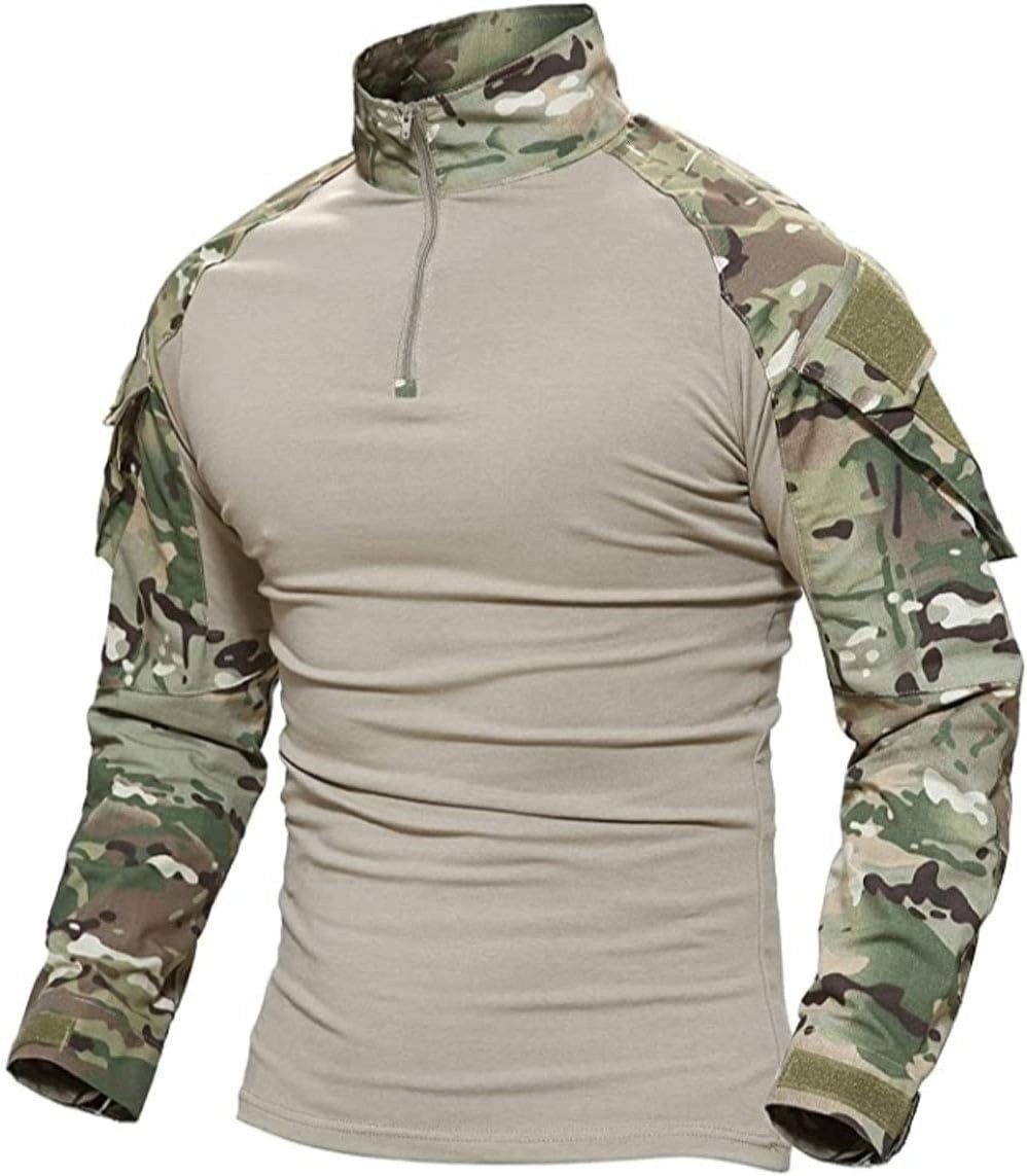 American-style men's new training wear, fashionable and trendy camouflage outdoor quick-dry long-sleeve top, available for wholesale aaa+