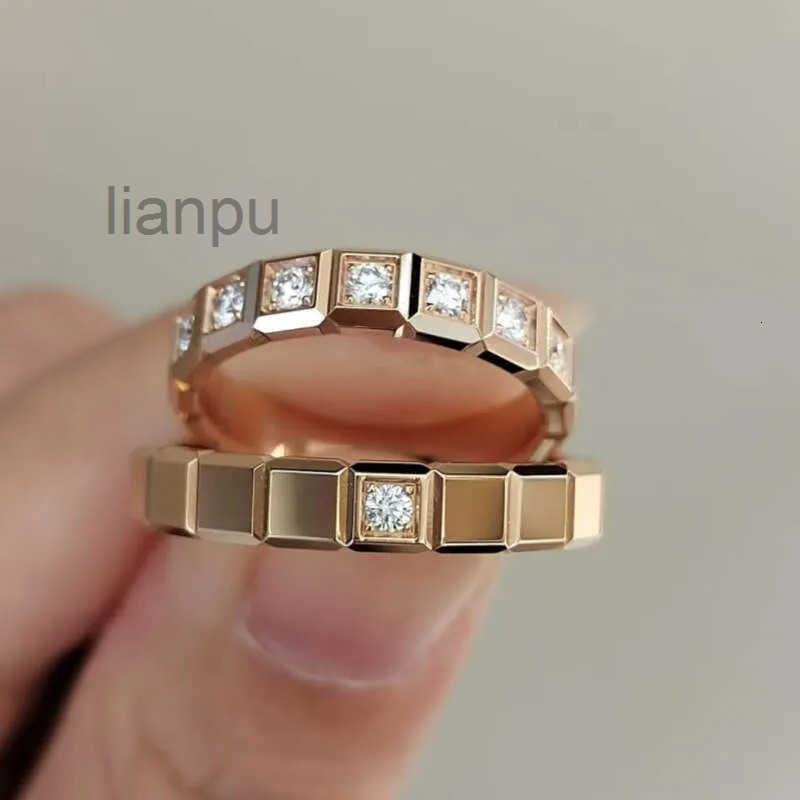 Silver Rings Designer 925 For Women Men High Version Ice Cube Moissanite Wedding Ring Minimalist Stackable Couple Engagement Luxury Jewelry Festival