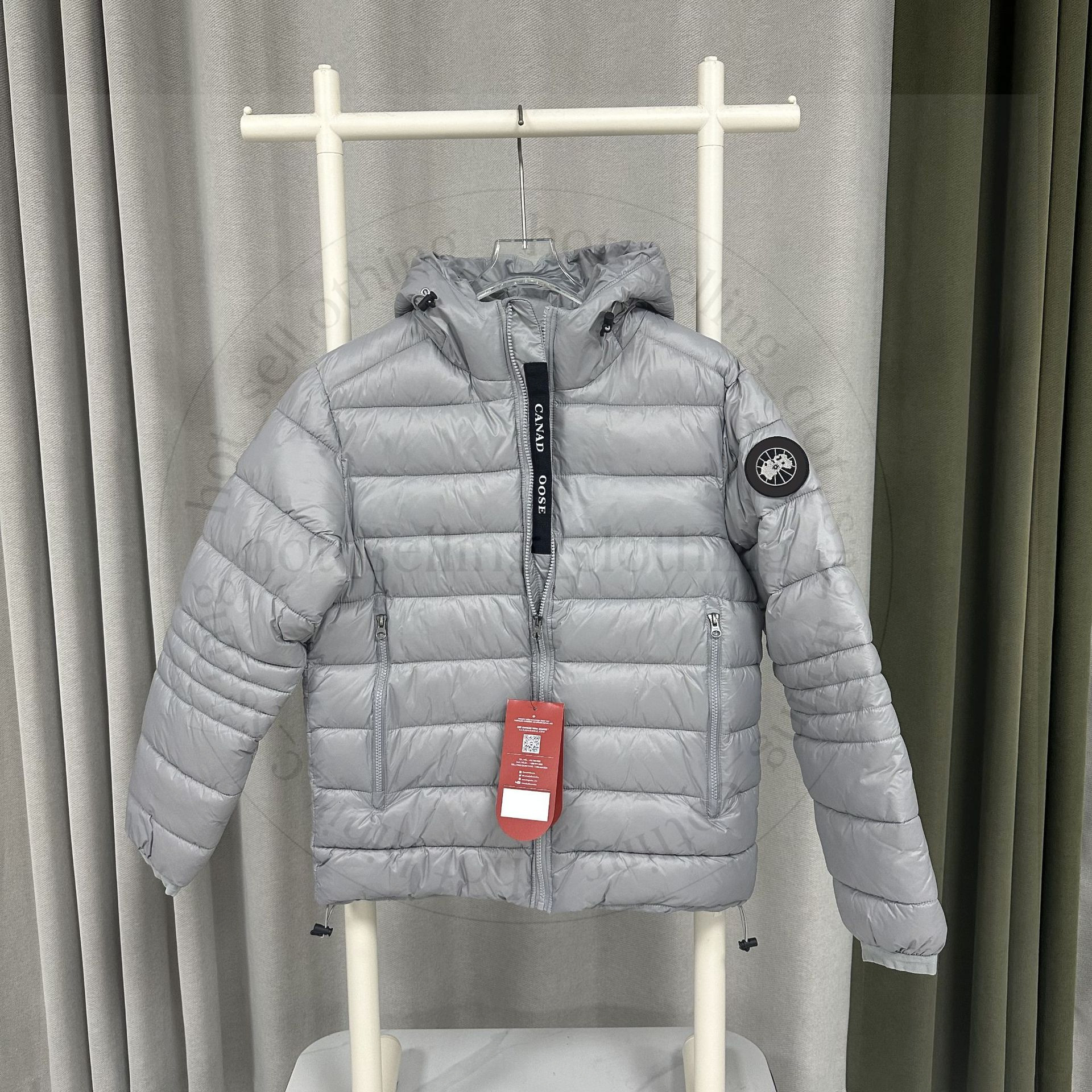 Designer Down Jacket Cotton Men's Suit And Solid Color Without Hat Logo Coat Black Shiny Finish Windproof Warm Lightweight Suitable For Daily C