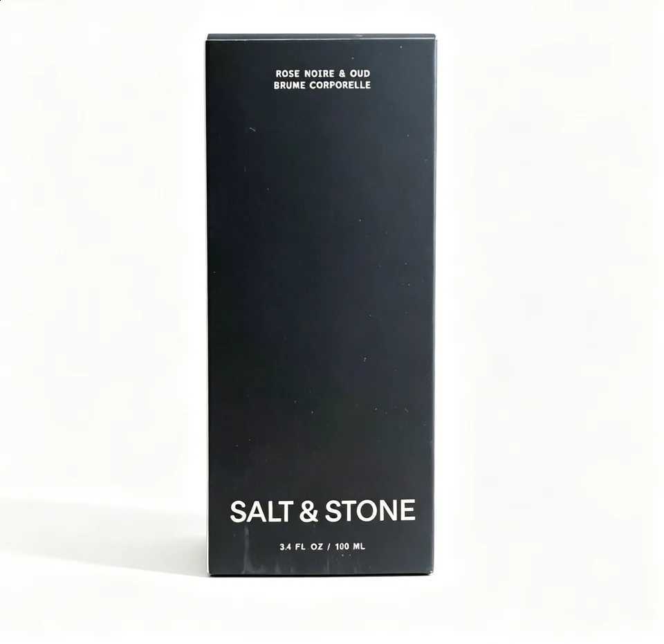 Oud Salt Rose Stone Black 100ml Spray - Moisturizing Vegan Perfume Non-Irritating Fragrance for All Skin Types N260814