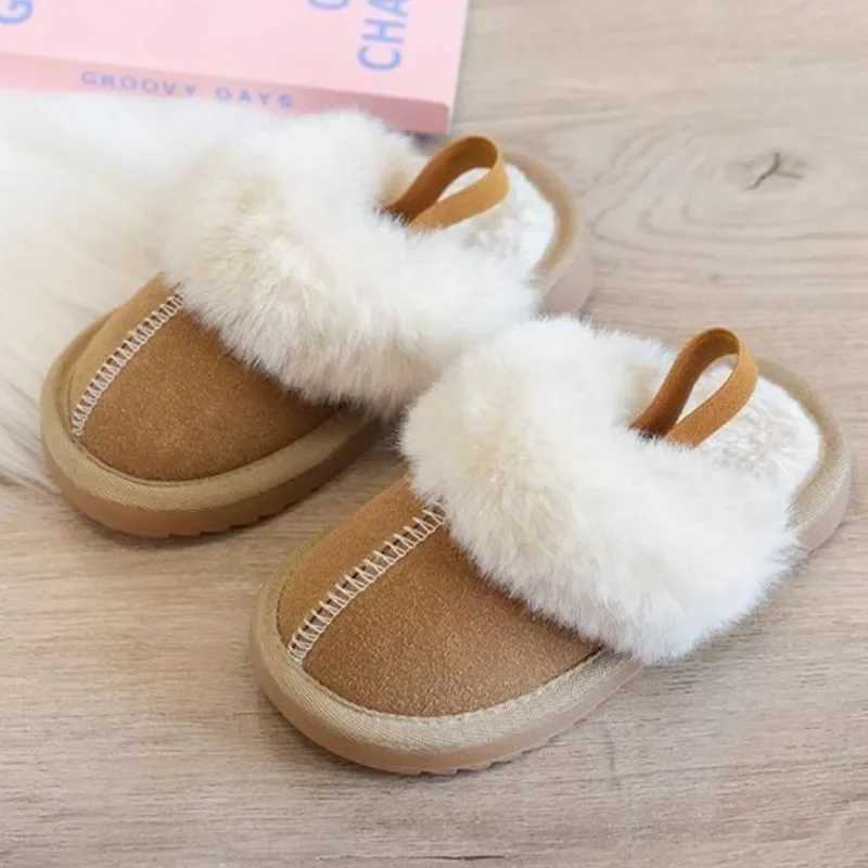 Winter New Comfortable Flat Top Velvet Women's Boots with Fashionable Children's Slippers and Elegant Casual Women's Shoes X260917