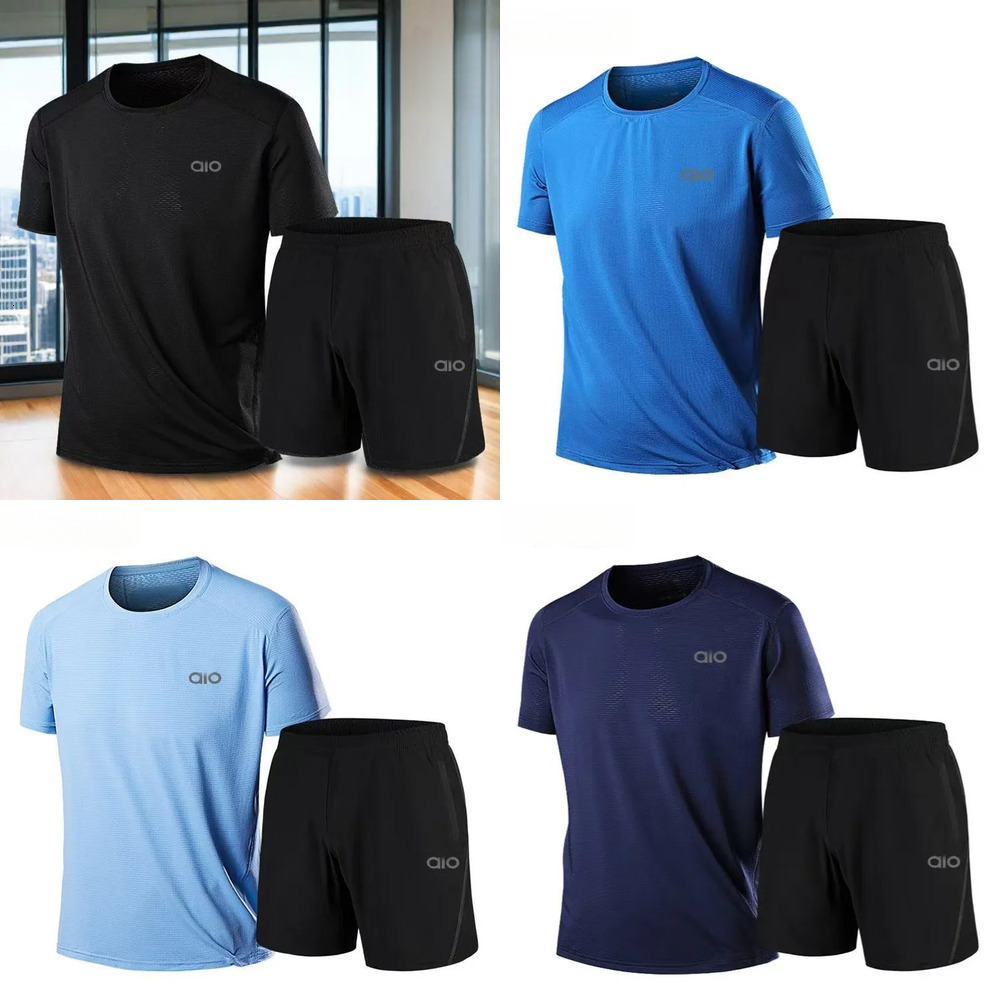 designer t shirt men mens designer tracksuit mens tracksuit sets men clothes gym clothes men short sets men Fashion Casual Short Sleeve Set Trendy3