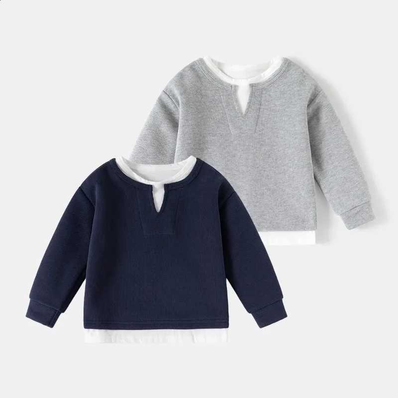 2 ry Fashion Piece Boys Look Long Sle T-Shirt Kids Casual Solid Top Childrens Streetwear Kids ClothesW260917
