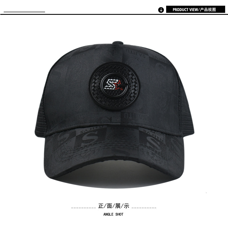 New Digital Printing Label Baseball Men Women Plaid Peaked Mesh Cap Fashion Outdoor Sun Hat Luxury Cap Brand Designer Hat
