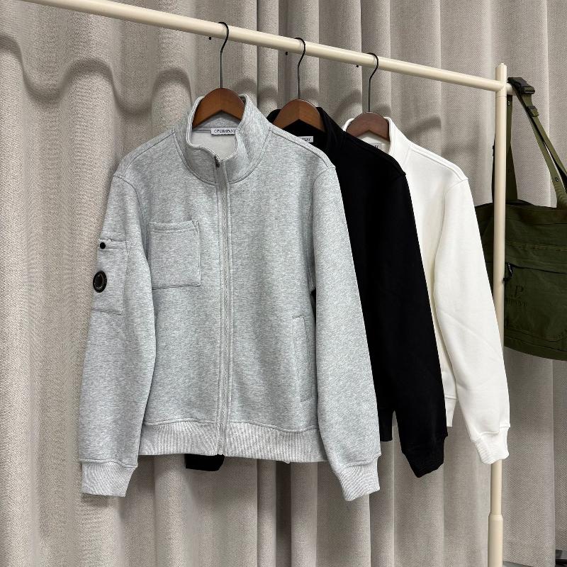 Solid Color Stand Collar Zip Up Jacket Men Casual Cotton Streetwear Sweatshirt Long Sleeve Loose Fit Spring Autumn Outerwear