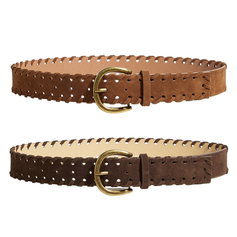 Designer Belt Wo belt in ins style new Korean cross border fashion decorative belt for jeans vintage handmade braided belt for Fashionable high-qual