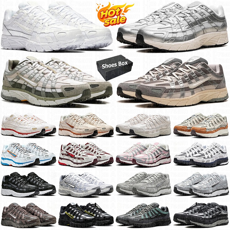 Designer p6000 trainers men women P 6000 running shoes runner breathable outdoor sports sneakers triple white black red gold silver mens trainer cha