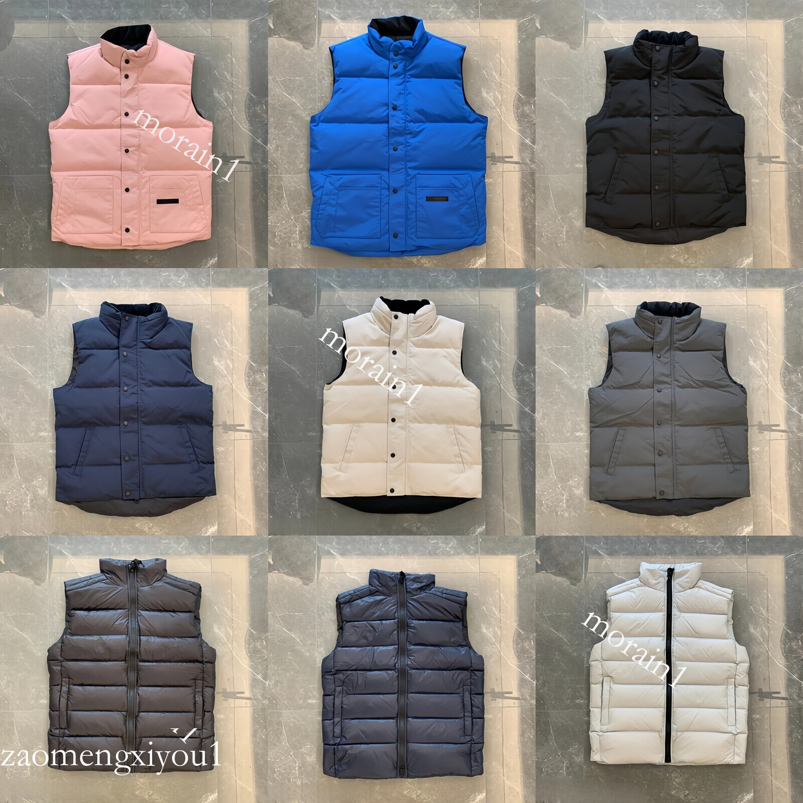 10A Mens therma fit Vests Mens Jackets Desinger Gilet Puffer Canada Jacket Femme Gilet Zipper Button Letter Embroidery Outerwear Mens Coats Puffer v