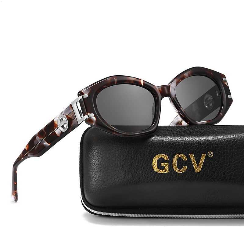 Acetate GCV Brand Fashion Avant-garde Appearance Patent Design Women's GM Cat Eye Sunglasses Polarized Light And UV Protection N260814
