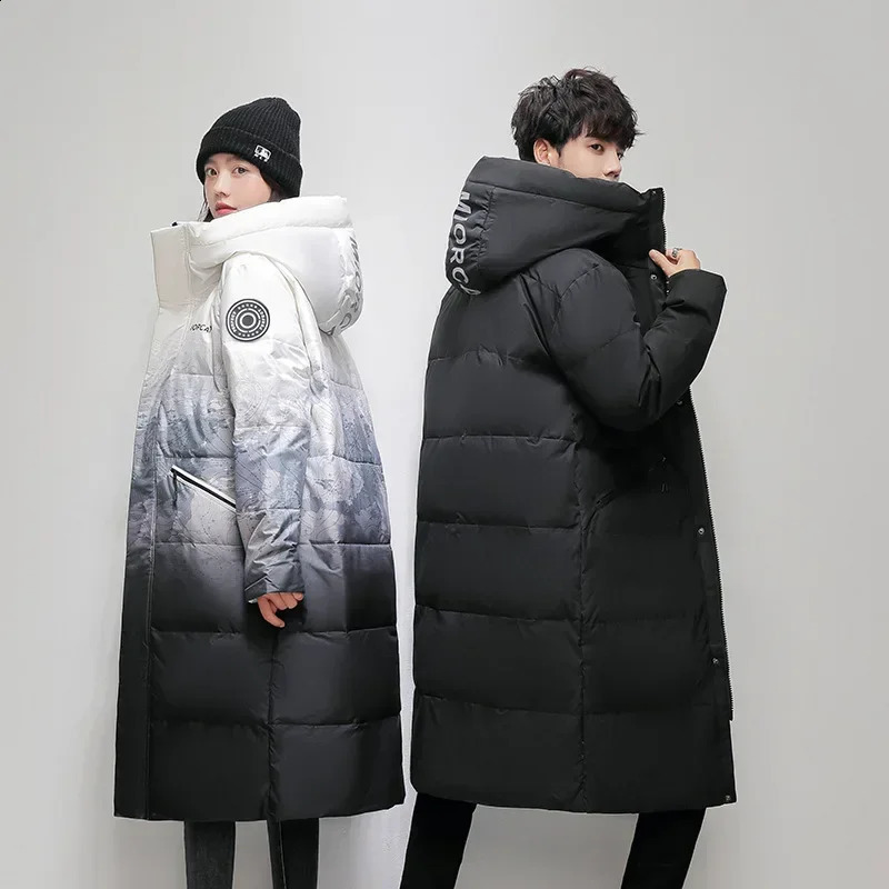 Winter Mens Down Parkas Highquality 30 Outdoor Snowfield Jackets Long Male White Duck Thicked Warm Hooded Jacket Coat 260918