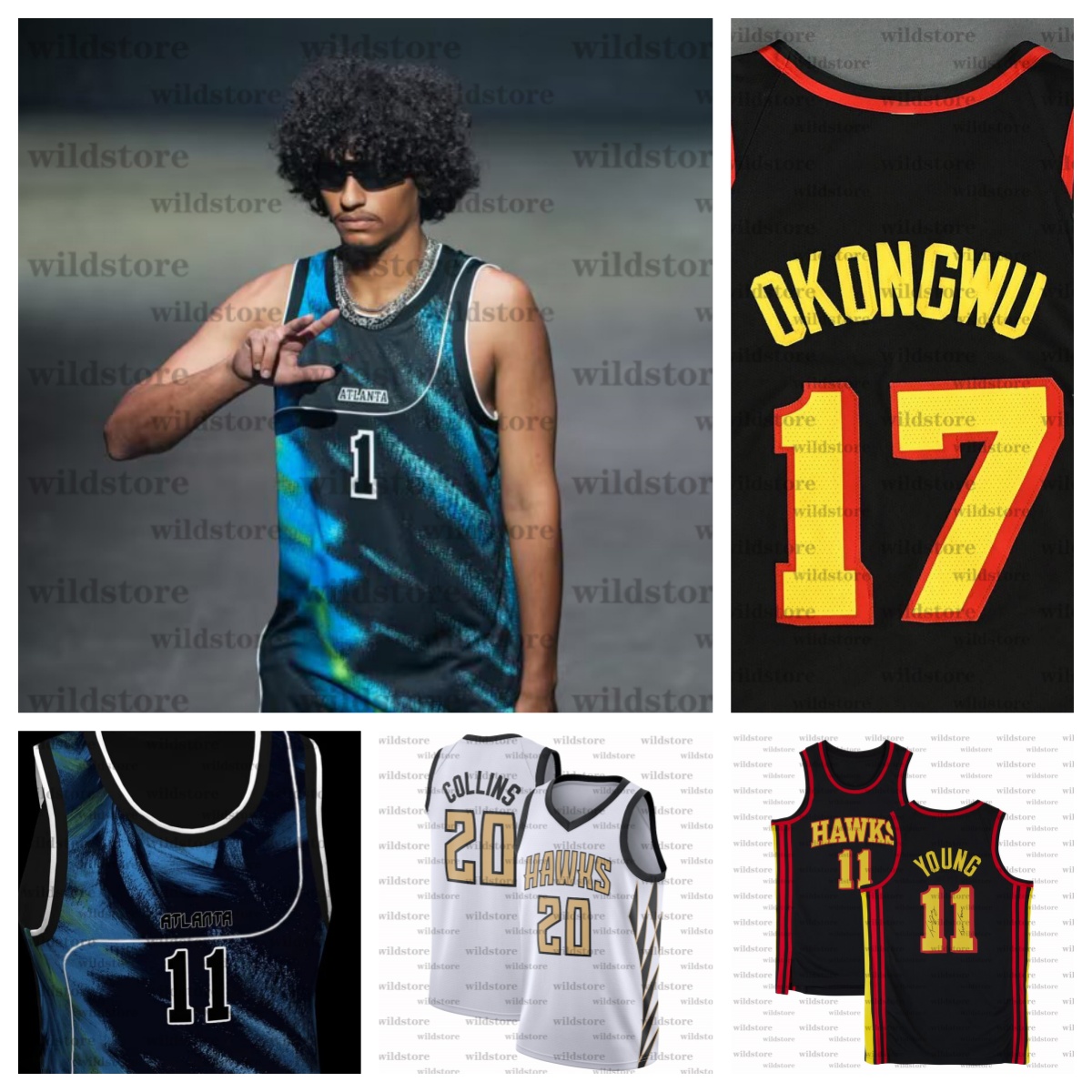 Hawkses 2026-27 New Specter Edition Basketball Jerseys Dyson Daniels Onyeka Okongwu Keshon Gilbert Mouhamed Gueye Custom Stitched