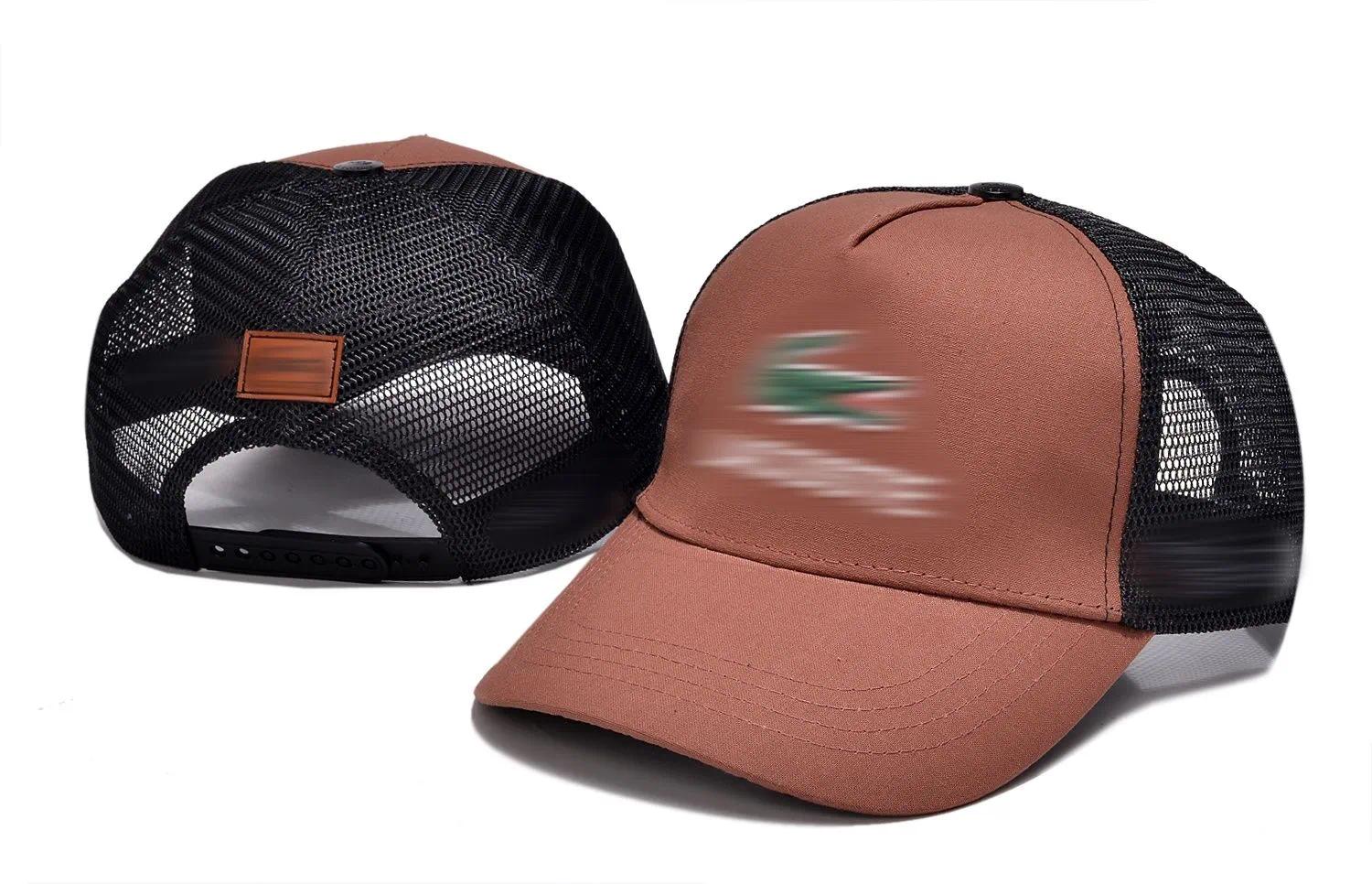 Support customized factory direct sales hat designer crocodile women's and men's Fashion design Baseball cap popular jacquard neutral fish