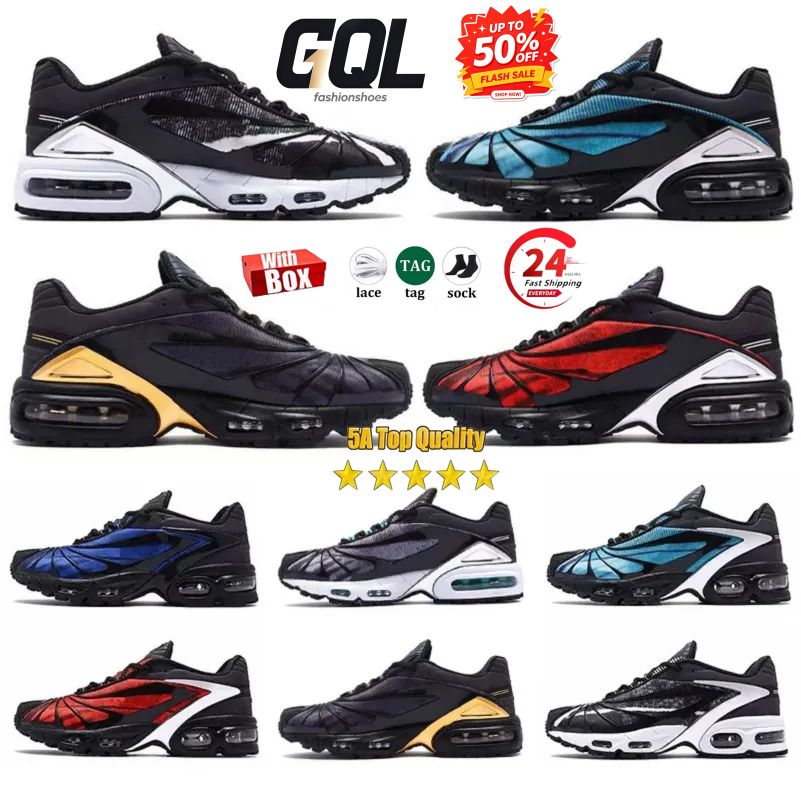 Designer Tailwind 5 V Runnning Shoes Men Skepta Casual Designer Sneaker Mesh Bloody Chrome Deep Bright Blue White Black Gold Man Trainers Sports wit