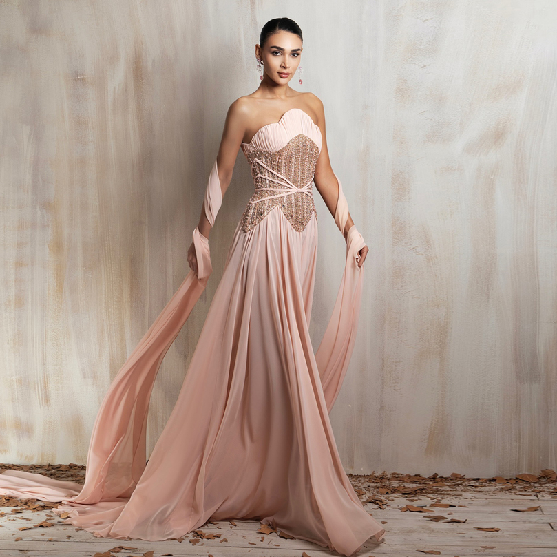 Sharon Said Elegant A Line Womens Formal Evening Gown with Cape Sleeve Beaded Pearls Saudi Dubai Party Gowns SS532 Customized 260916