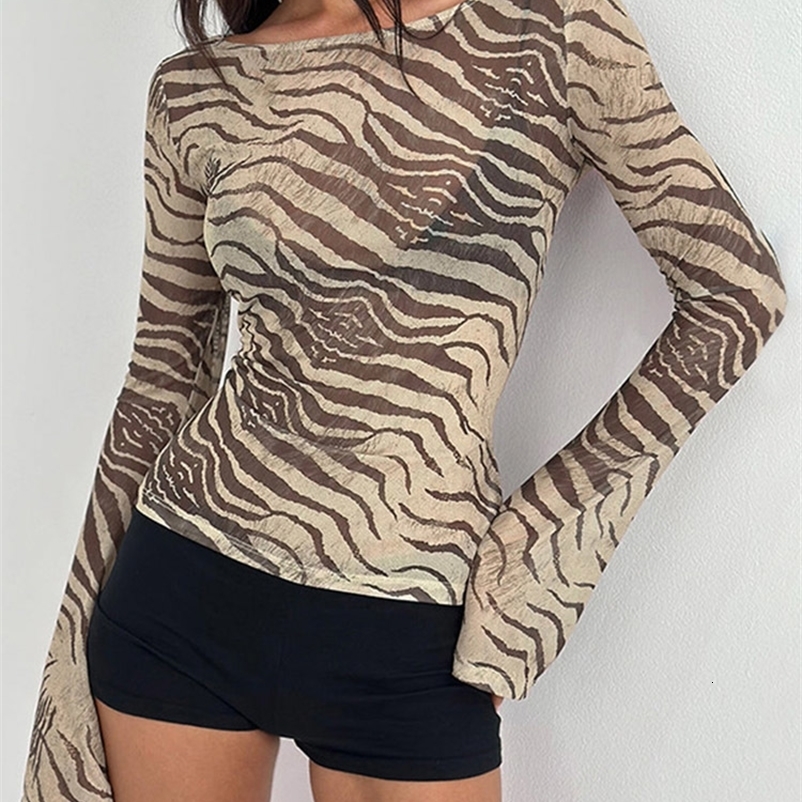Women's Long Sleeve O-Neck Skinny T-Shirt Monochromatic Crop Top Casual Y2K Streetwear Fashion Pullover Summer Outfit 260917CJ