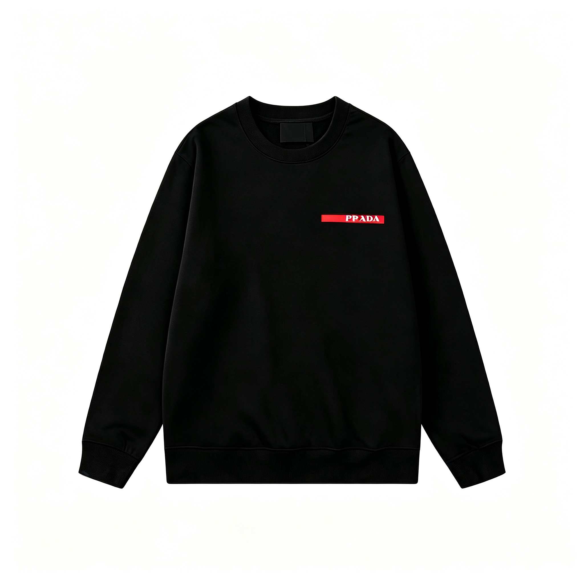 designer hoodie Heren Minimaal rood gestreept sweatshirt met ronde hals, oversized losse, zachte katoenen trui, casual sweattop voor straatvakantie