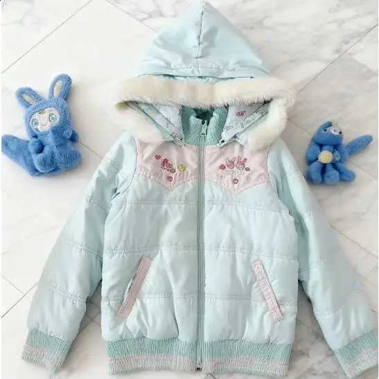 Japanese Cartoon Mp Daughter Clothing Jojifuku Cute Warm Padded Coat Winter Spring New Reversible Zip Up Hoodie Sweet Top H260917
