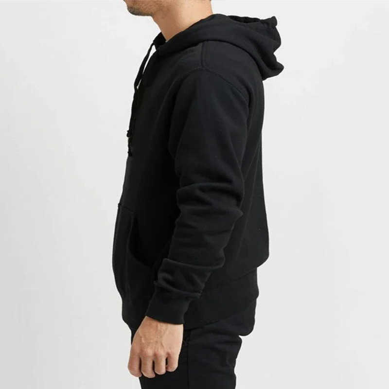 Men's 2025 Christmas Solid hoodie Color Hooded Sweaters Men's Warm Wool Sweater Fashionable Street Clothing Loose Breathable Brand Hooded