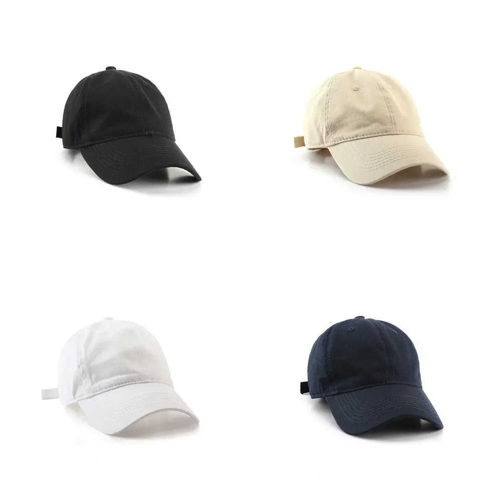 Baseball Caps Spring Summer Simple Sun Protective Caps Cotton Cloth Unisex Baseball Caps Solid Color J260917