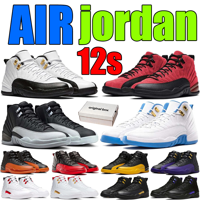 Designer Basketball Shoes unc 12s Sneaker high women gold Infrared pink White Cement Where bred University shadow Blue Rovalty Gum Smoky Trainers 36