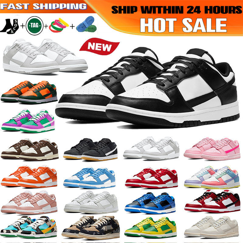 Baskets de créateurs Chaussures de course pour hommes Baskets de sport en plein air Baskets Panda blanches Baskets basses dunkly décontractées Ch