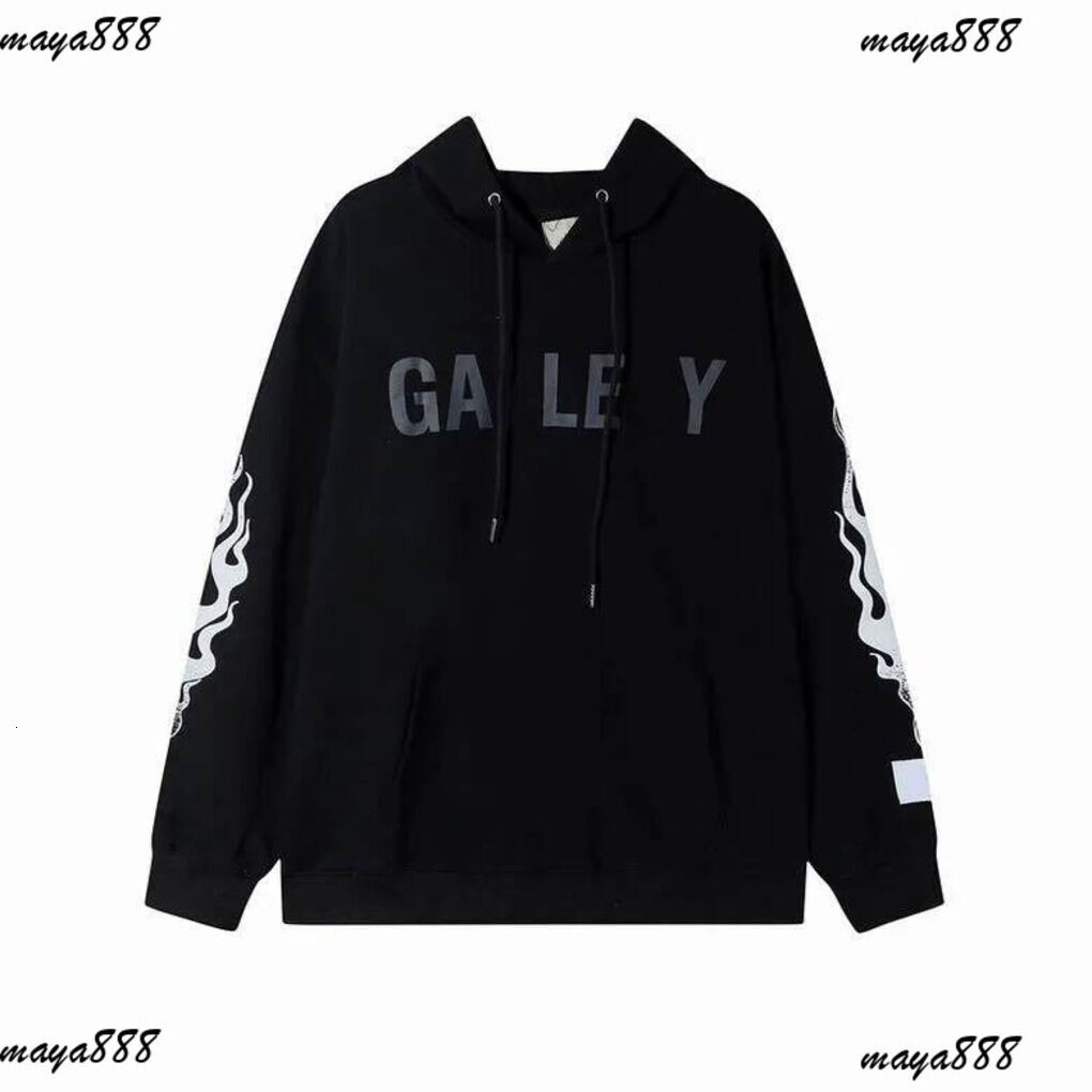 Galeyrrdept Hoodie Mens Designer Hoodie Long Sleeve Hoodies High Street Printed Tops Clothes Yellow Graphic Hoodie Green Sweatshirt Galleryer Dept H