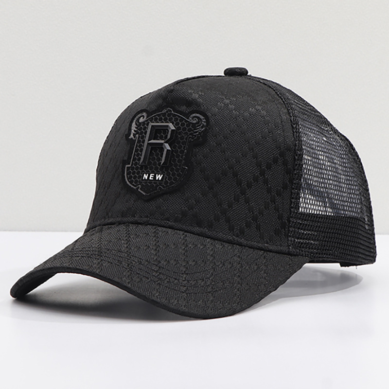 New Mesh European And American Fashion Head Circumference Curved Brim 3D Label Baseball Cap Factory In-Stock Wholesale Luxury Cap Brand Designer Hat