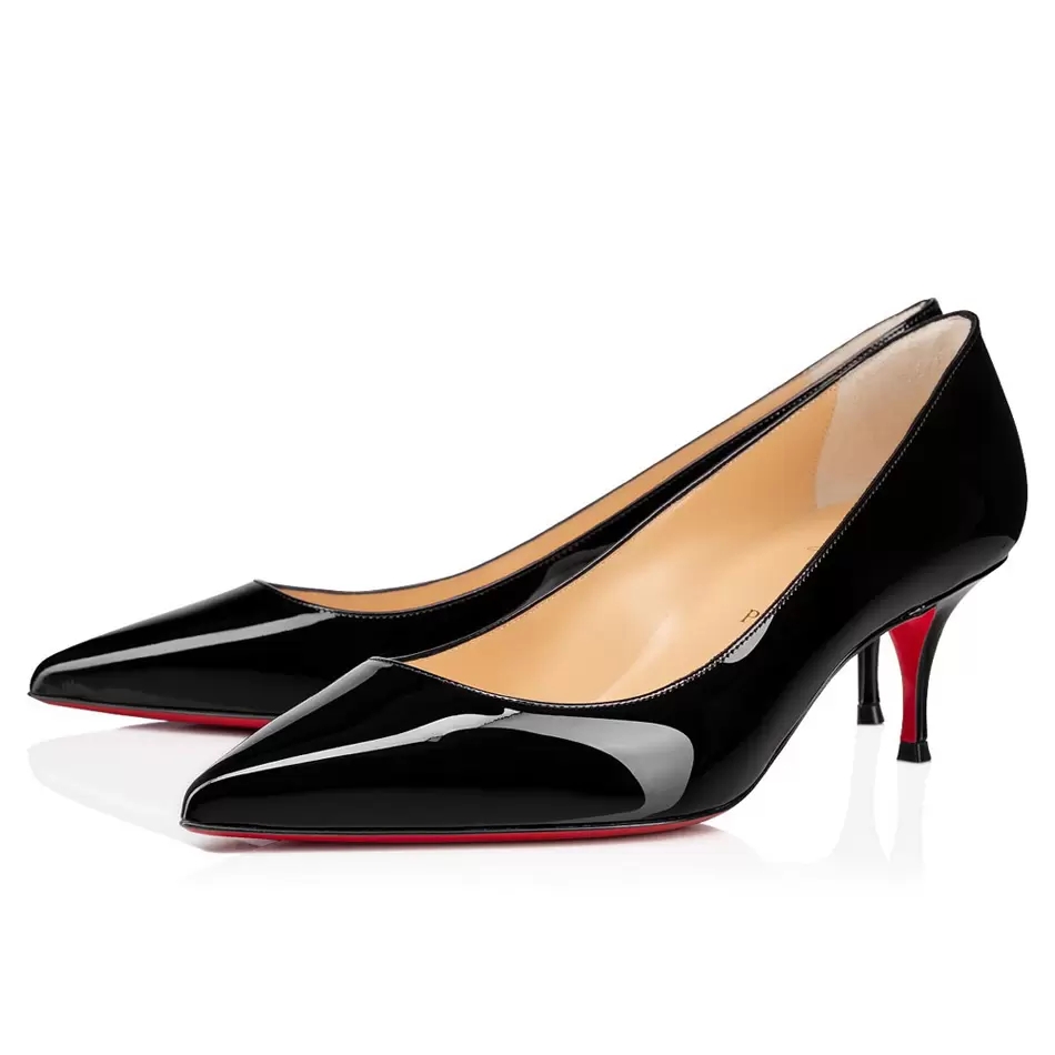 Luxury Summer Sandals Red Bottom Kate 55 mm Elegant Women Pumps Dress Shoes Wedding Party Classic Ladies Black Nude Patent Leather Design High Heels