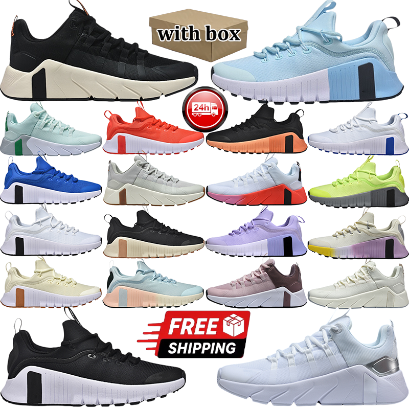 Free Shipping With Box Designer Running shoes Metcon 6 7 Mens Womens Outdoor Sports shoe Triple white black orange form pink grey blue mens trainers