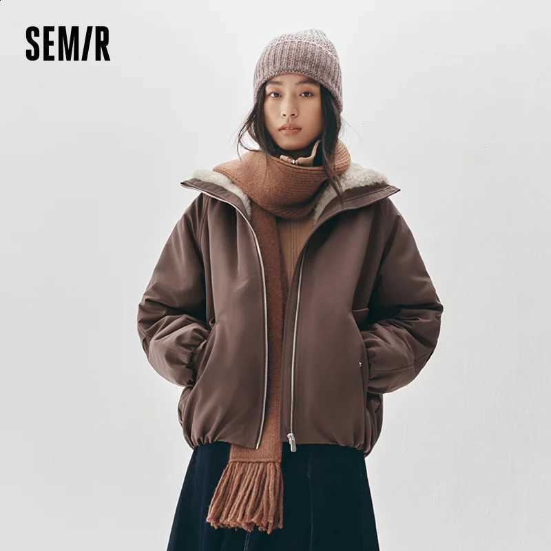 Semir Women Padded Jacket Thermal Warmth Waterproof Windproof Stain Resistant Oversized Fit Mid Length 2026 Winter H260917