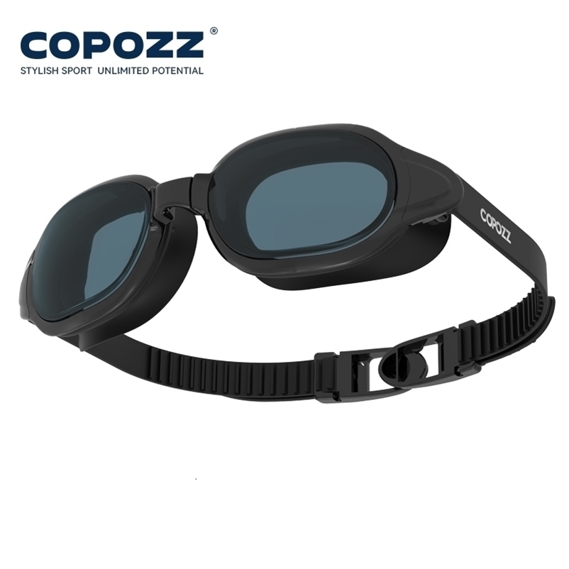 COPOZZ 2025 Anti-fog Swimming Goggles Whole Shaped Lens UV Protection with Big Silicone Frame Glasses for Men and Women 260917