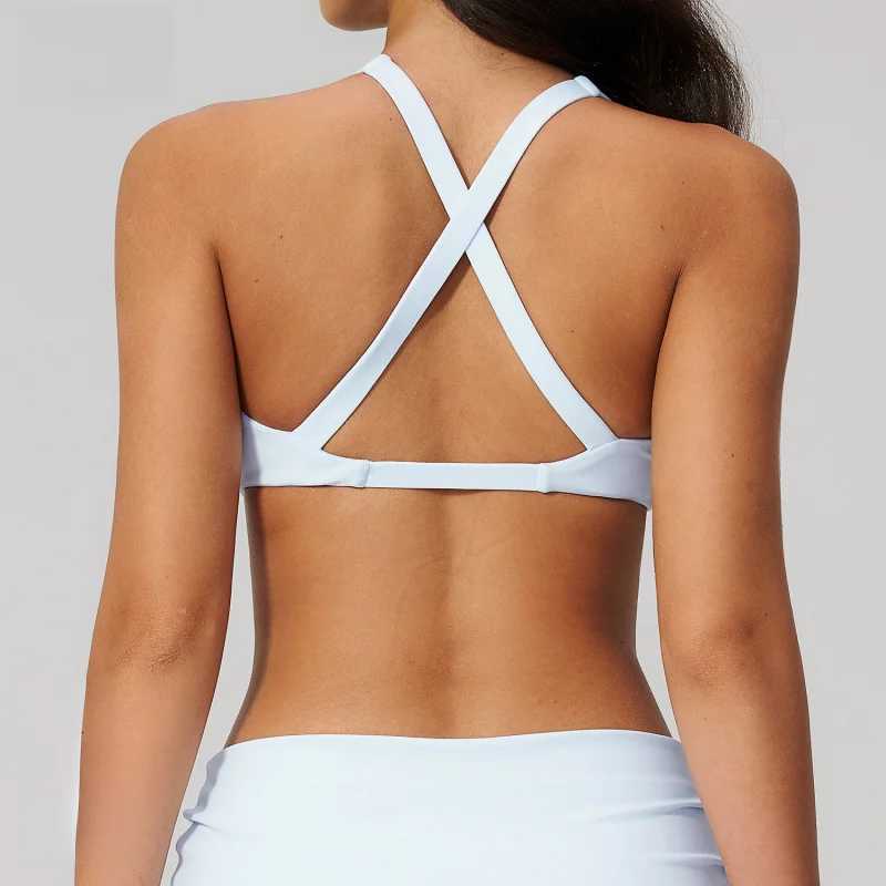 Women's Sports Bra Brushed Women Underwear Nude Feel Fashionable For Sports Running Fitness Yoga Sportswear Woman Gym Activewear Q260917