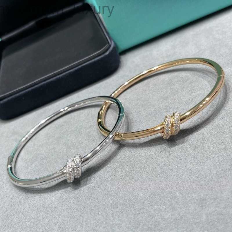 Luxury bow knot designer 18k gold silver bangle bracelet with shine crystal diamond bowknot bangles bracelets jewelry