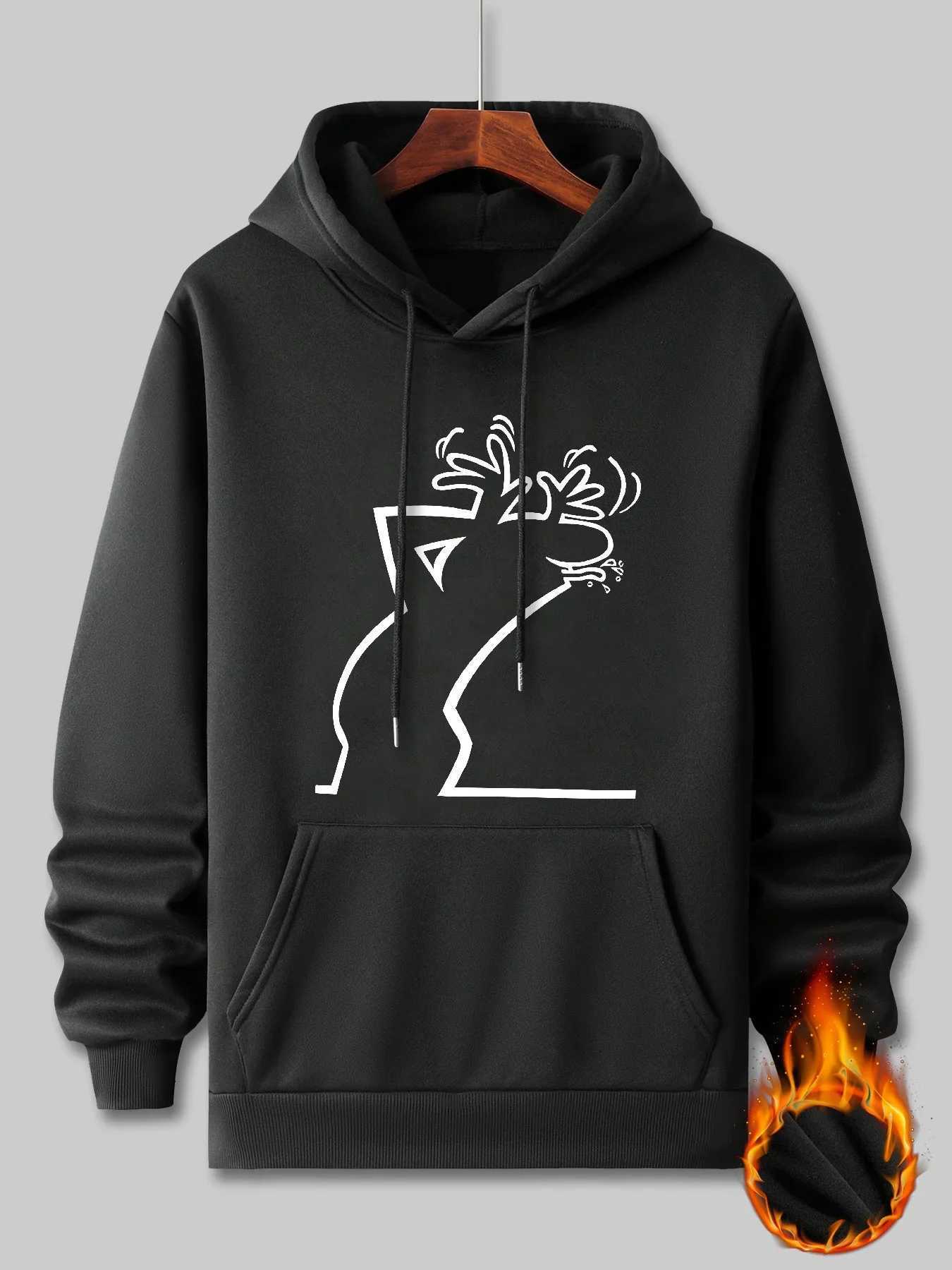 2026 Printed Hooded Men Women Hoodies Plus Size Fashion Sweatshirt Harajuku Long Sve Unisex Streetwear Tops S260918W3EH
