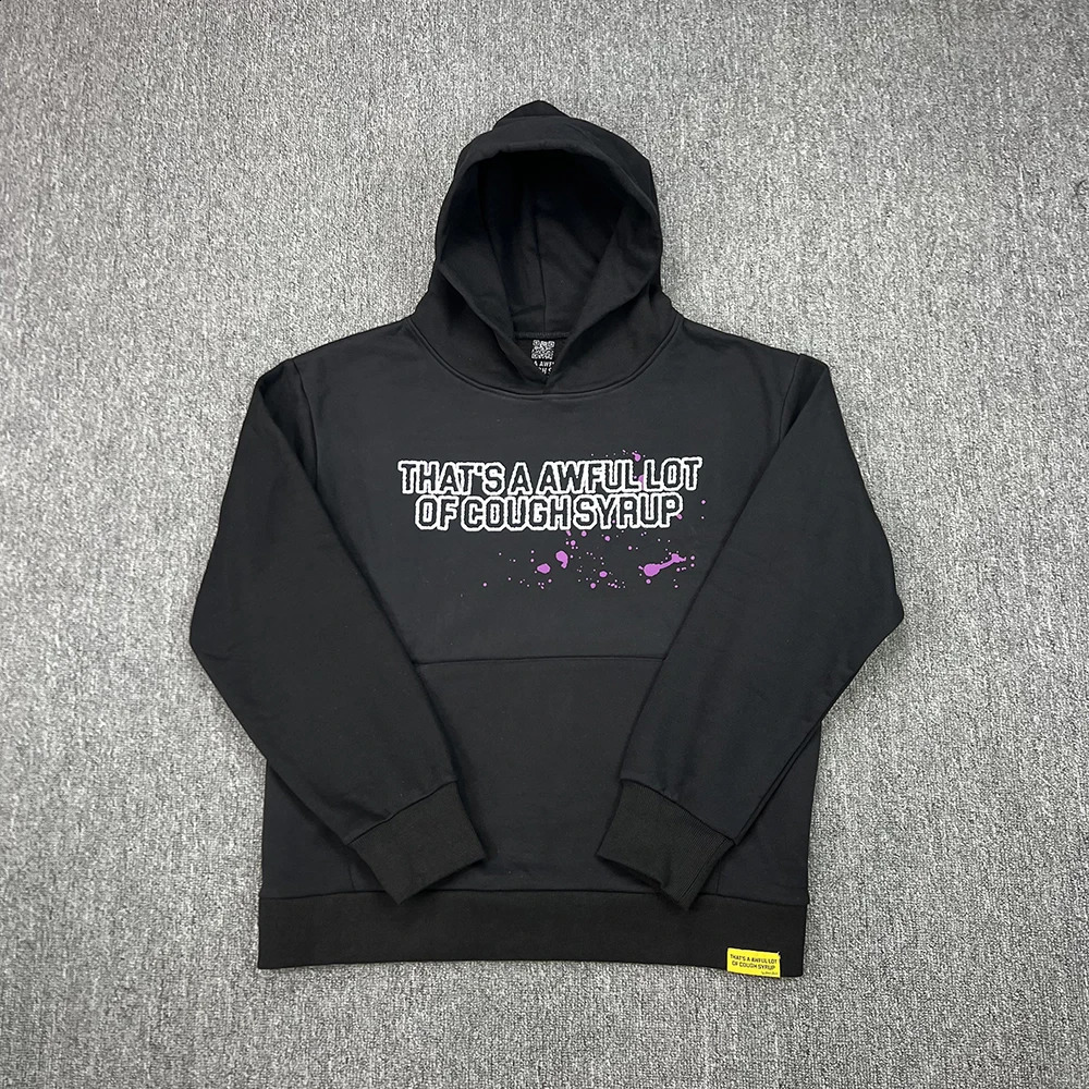 Streetwear Front Pocket Letter Character Print Fleece Hooded Hoodies for Men Pullover Black Thick Winter Sweatshirts Oversized 260918