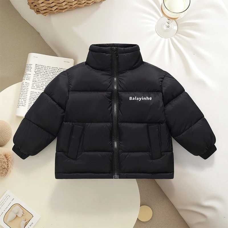 2026 New Winter Kids Short Cotton Padded Coat Fashion Boys Girls Down Cotton Jacket 2-10Y Toddler Warm Lightweight OuterwearQ260917
