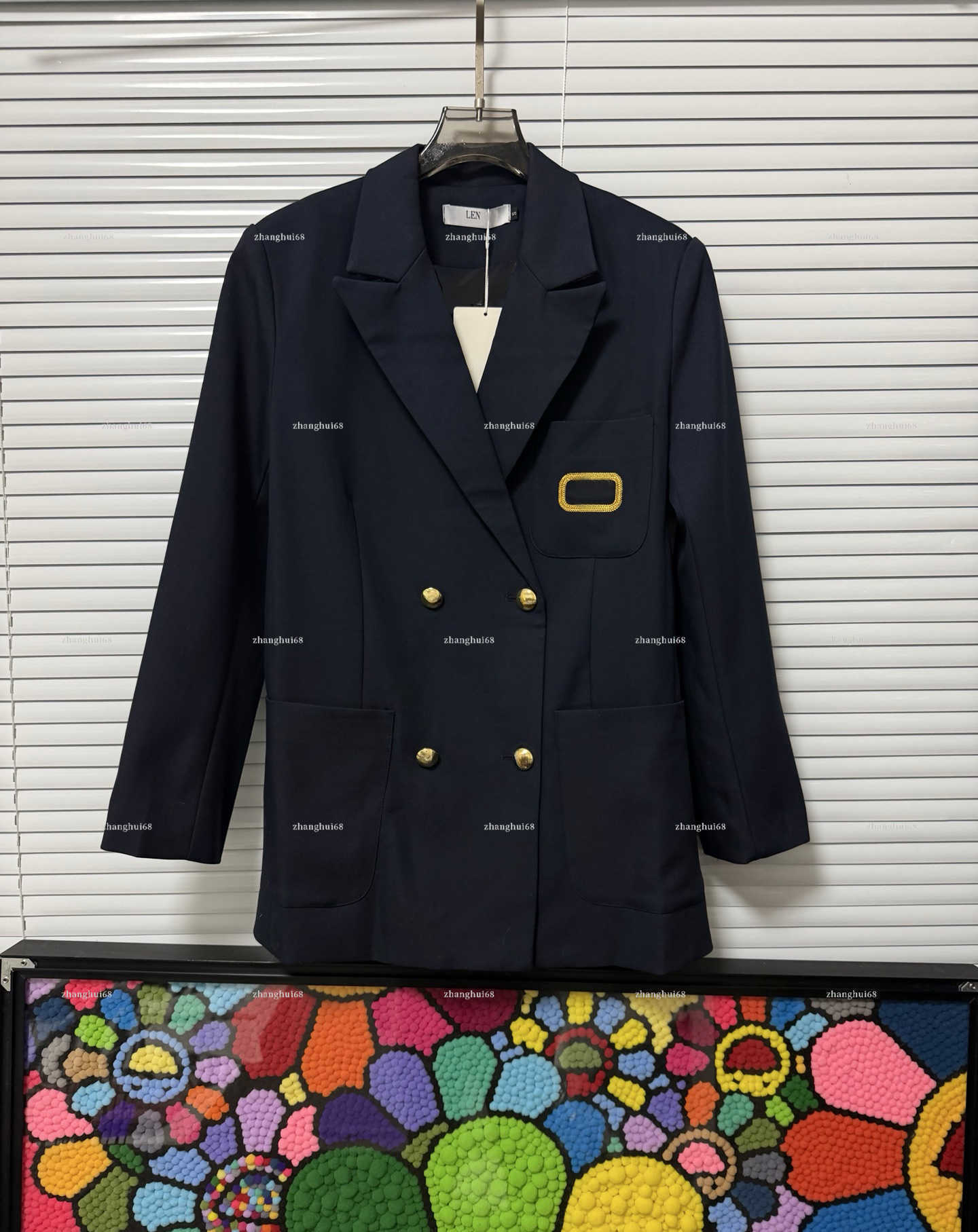 Fashion Women Blazer Jacket women designer clothes Button Striped Solid Color Lapel Long Sleeve Office Business Commuter Suit Coat A526X11N293