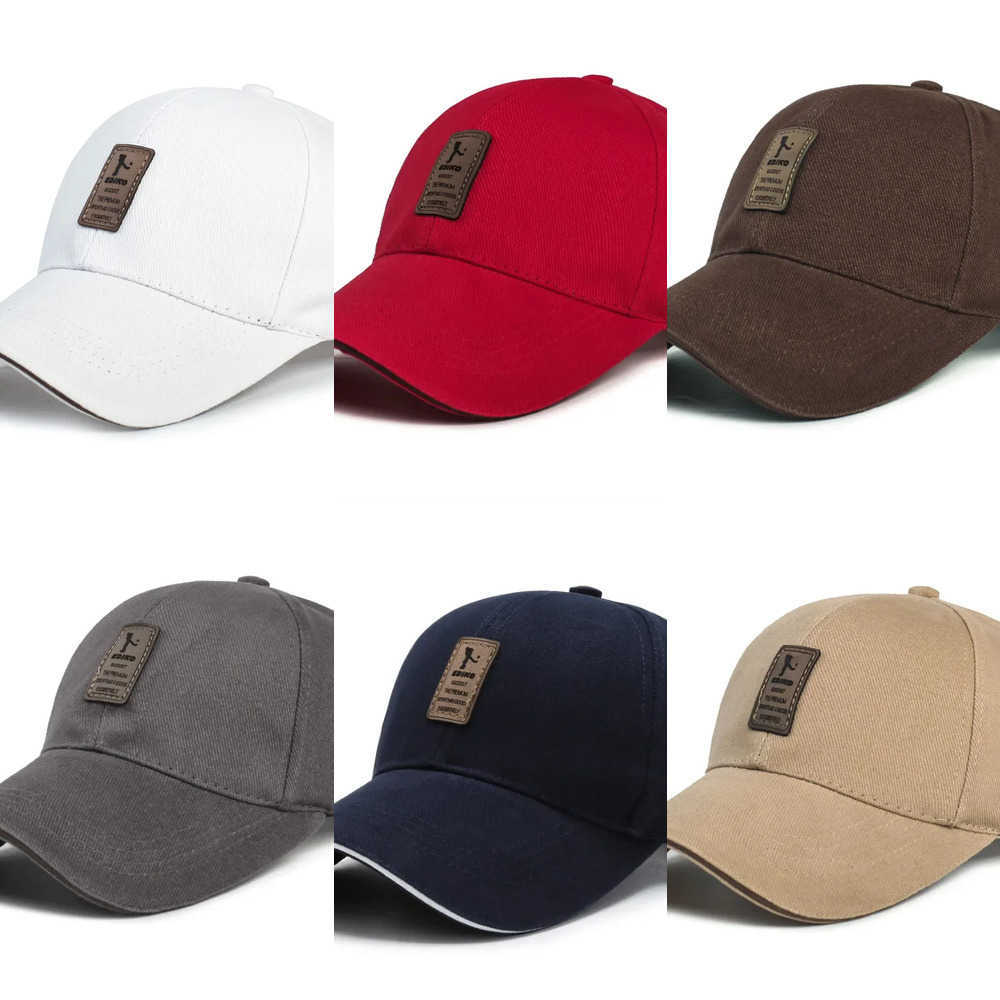 Baseball Men Structured Summer Women Cap Solid Cotton Adjustable Snapback Sunhat Outdoor Sports Hip Hop Baseball Hat Casquette J260917