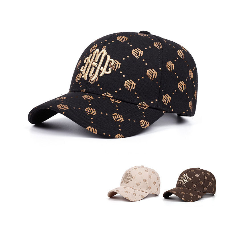 Luxury Cap Brand Designer Hat Gold Thread 3D Embroidery Baseball For Women Summer Breathable Face-Slimming Sports Sunshade Sun Protection Duckbill C