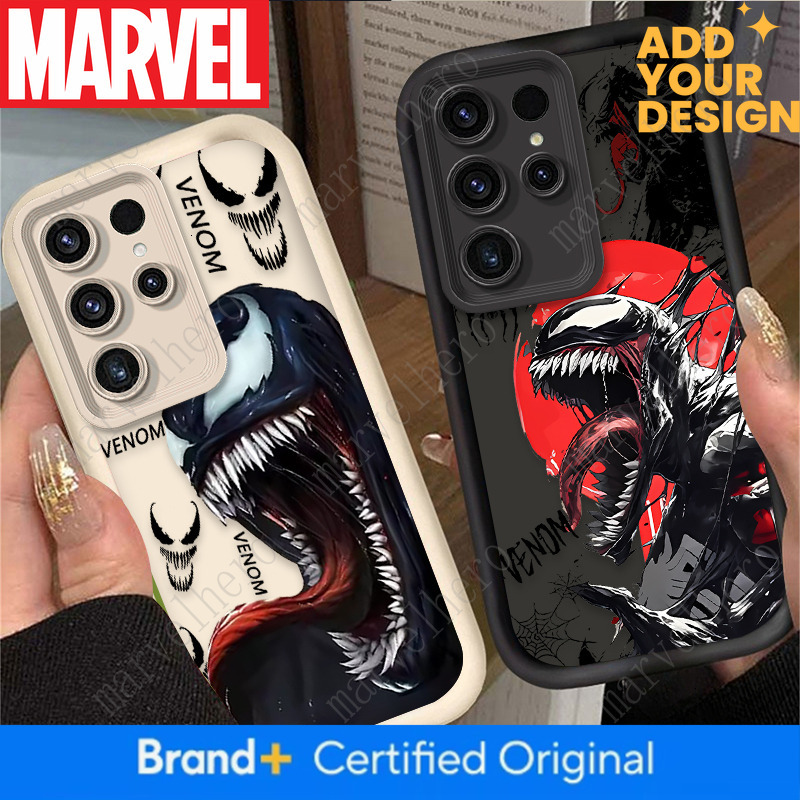 Marvel Venom Anime Case For Samsung Galaxy S24 S23 S25 Ultra S22 S21 Plus FE A56 A36 A26 A16 A06 A15 A25 A35 A55 5G Back Cover
