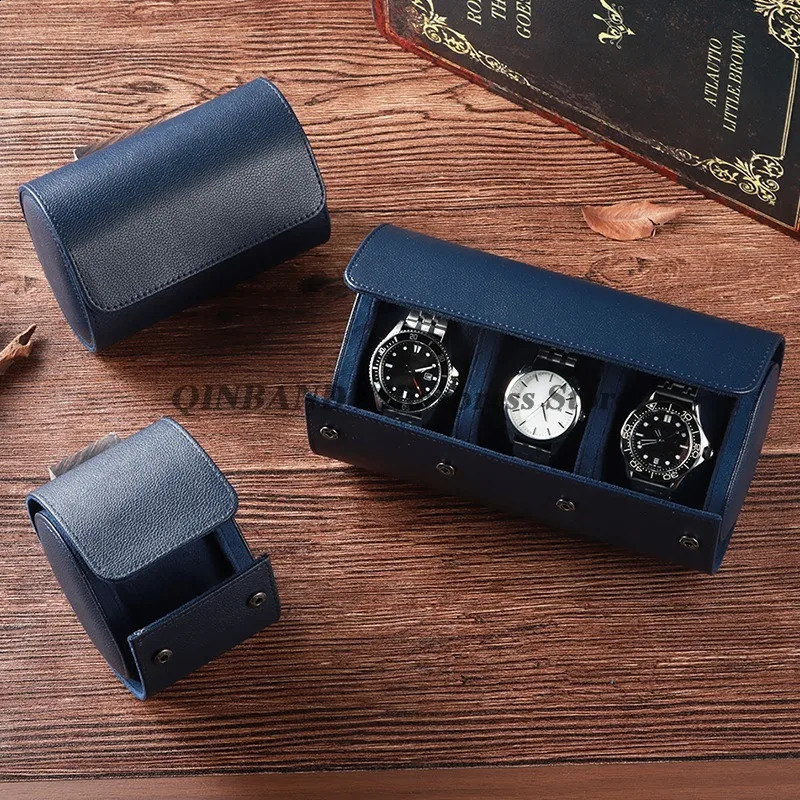 Watch Travel Case PU Leather Watches Leather Box Vintage Watch Storage Organizer-Secure Storage Vintage Watch Display Organizer 260917
