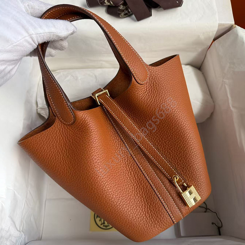 12A Handbag bucket bag Women Designer Tote Bags Handmade Luxury Designer 18 cm Classic Fashion togo Leather Wallet Clutch bag Evening Bag shopping b