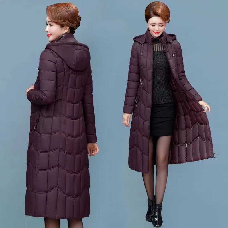 2023 New Winter Warm Hooded Women's Padded Coat Oversized Parkas Windproof Casaul Thick Overcoat Korean Fashion Outerwear H260917