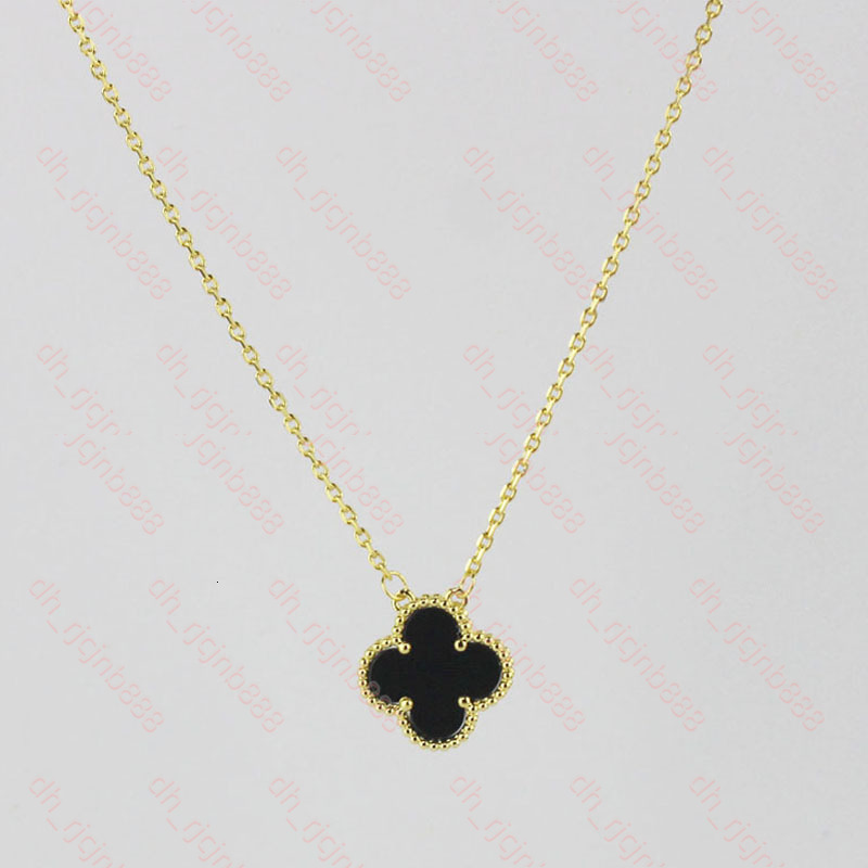 Top Quality Designer Luxury Fashion Van Cleafs Necklace High Quality Jewelry Mother Of Pearl Diamond Pendant High Qaulity Chain Plated Four Leaf Clo