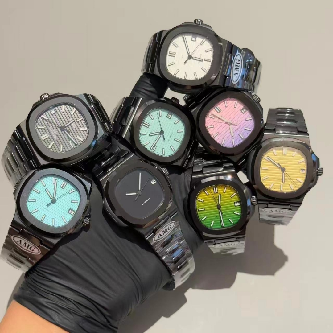 Elegant Timepiece: AMG Factory 5711 motre be luxe 40mm X 8.6mm swiss automatic Mechanical Movement ceramic luxury Watch womens watches mens watches